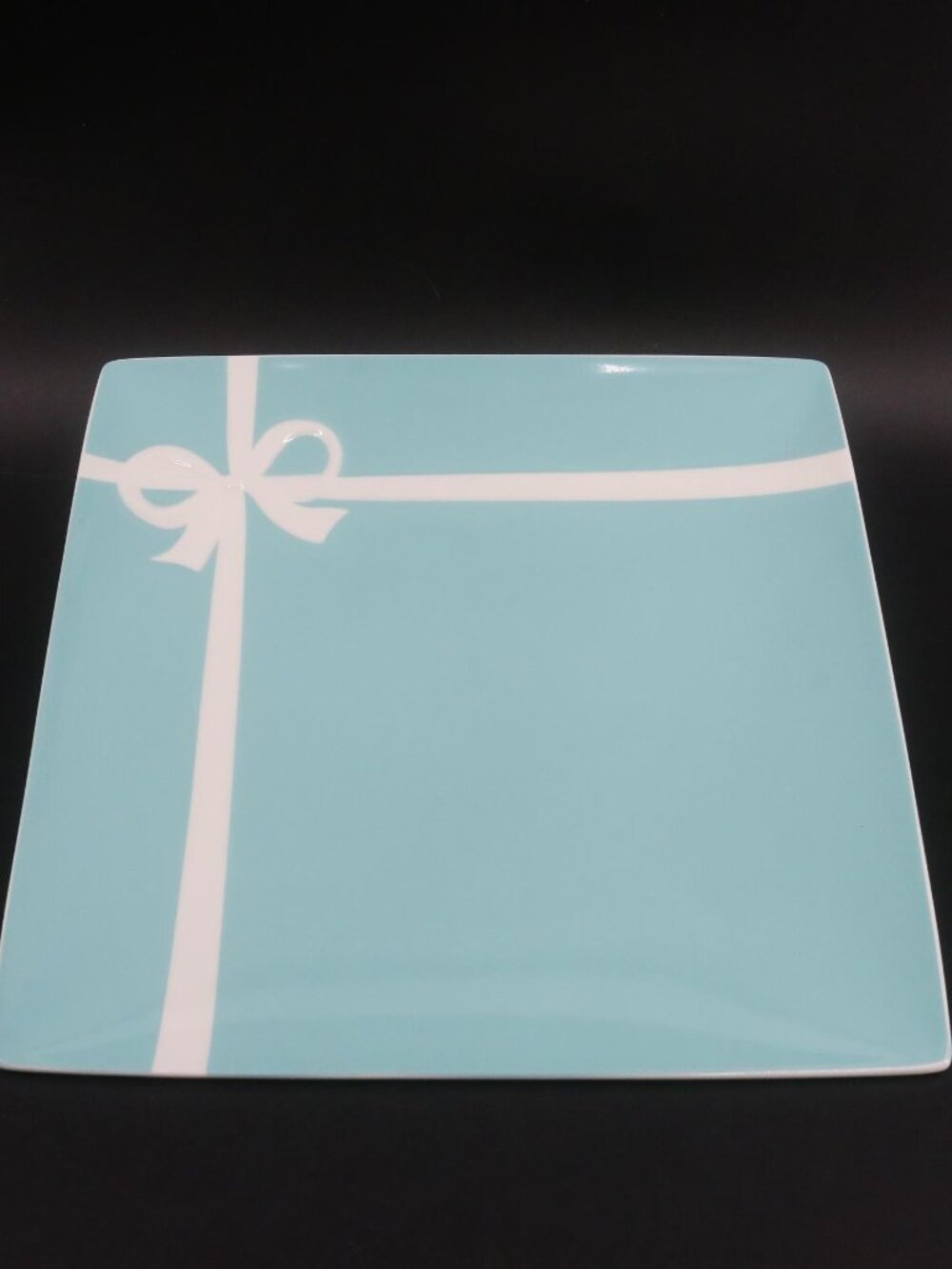 Tiffany & Co. Blue Bow Plate in Box